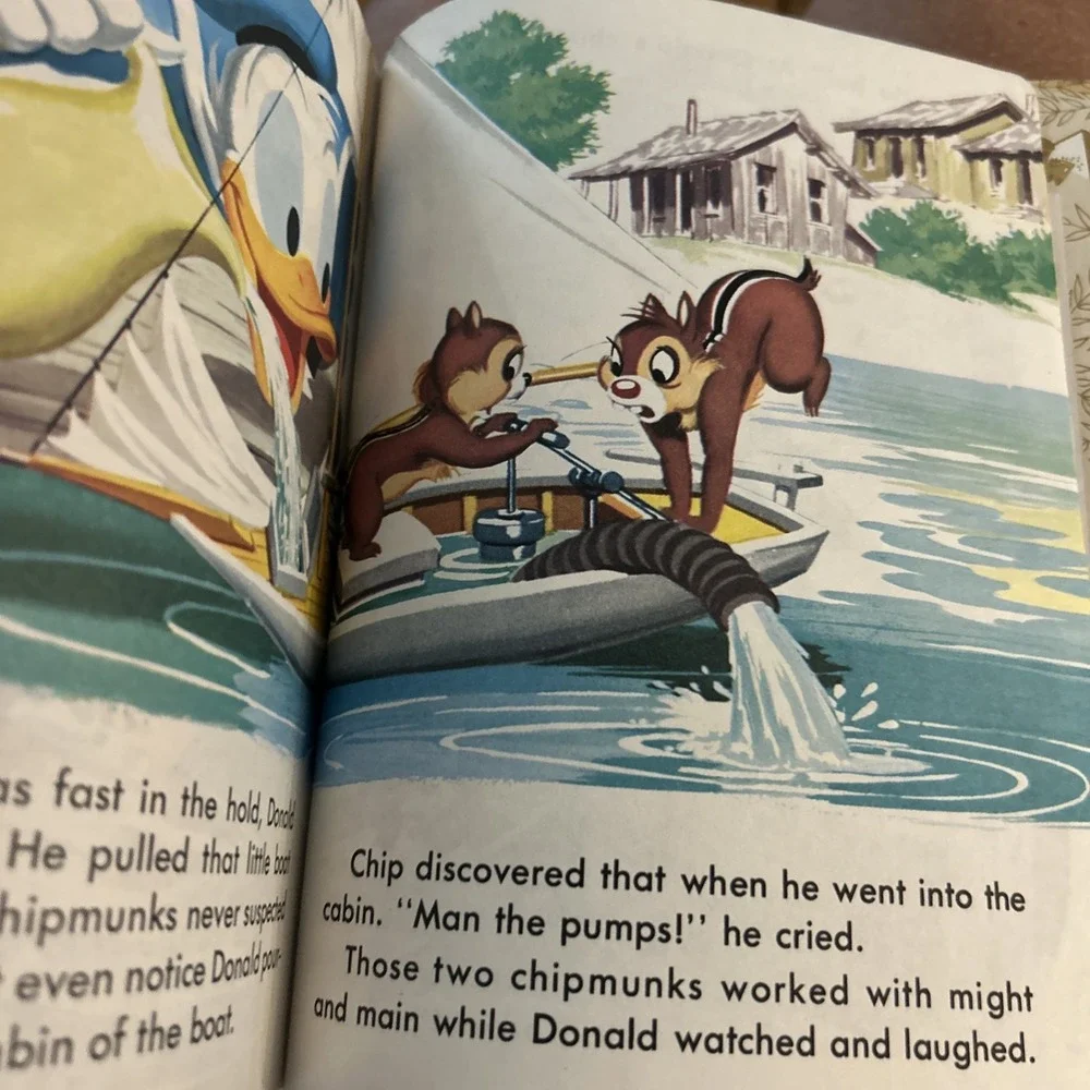 Walt Disney's Donald Duck's Toy Sailboat‎ - A Little Golden Book - Chip N Dale
